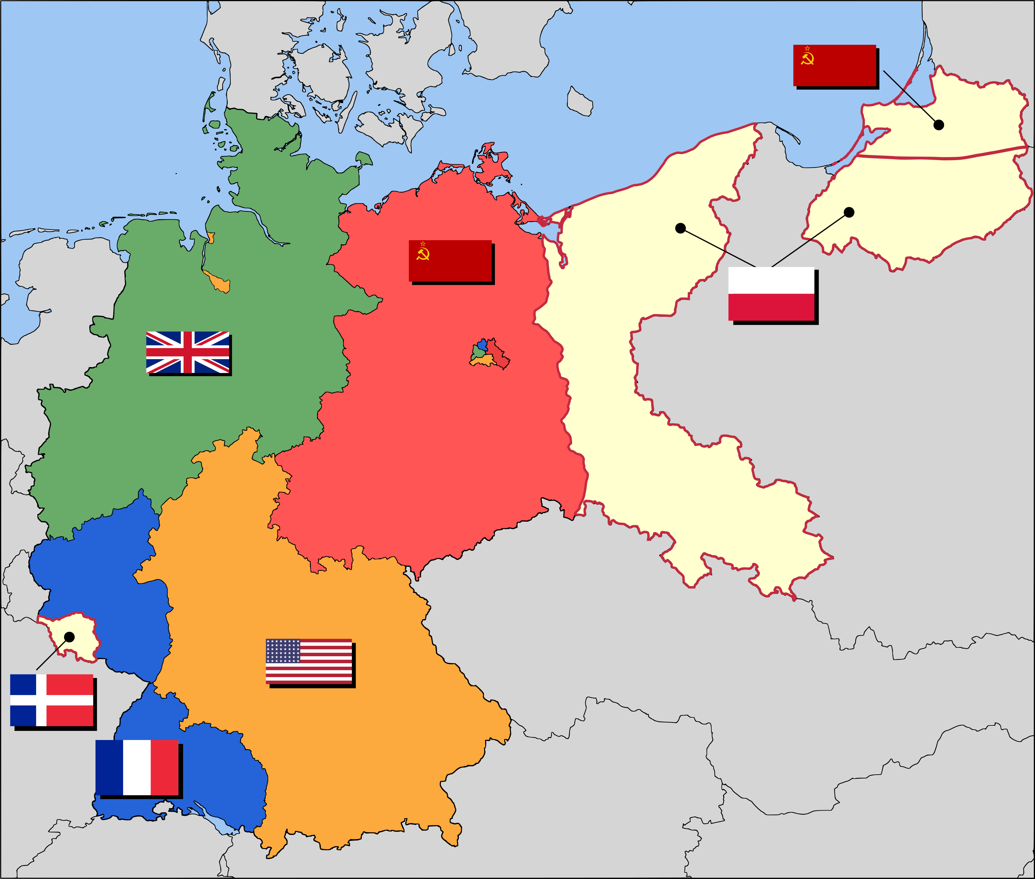 احتلال ألمانيا بعد الحرب العالمية الثانية